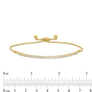 0.95 CT. T.W. Certified Lab-Created Diamond Bar Bolo Bracelet in 14K Gold (F/SI2) – 9.5"