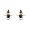 Thumbnail Image 0 of Enchanted Disney Villains Jafar Multi-Gemstone and 0.115 CT. T.W. Diamond Stud Earrings in Sterling Silver and 10K Gold