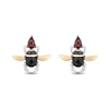 Enchanted Disney Villains Jafar Multi-Gemstone and 0.115 CT. T.W. Diamond Stud Earrings in Sterling Silver and 10K Gold