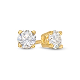 0.50 CT. T.W. Certified Lab-Grown Diamond Solitaire Stud Earrings in 14K Gold (F/SI2)