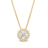0.45 CT. T.W. Certified Lab-Created Diamond Frame Pendant in 14K Gold (F/SI2)