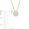 0.45 CT. T.W. Certified Lab-Created Diamond Frame Pendant in 14K Gold (F/SI2)