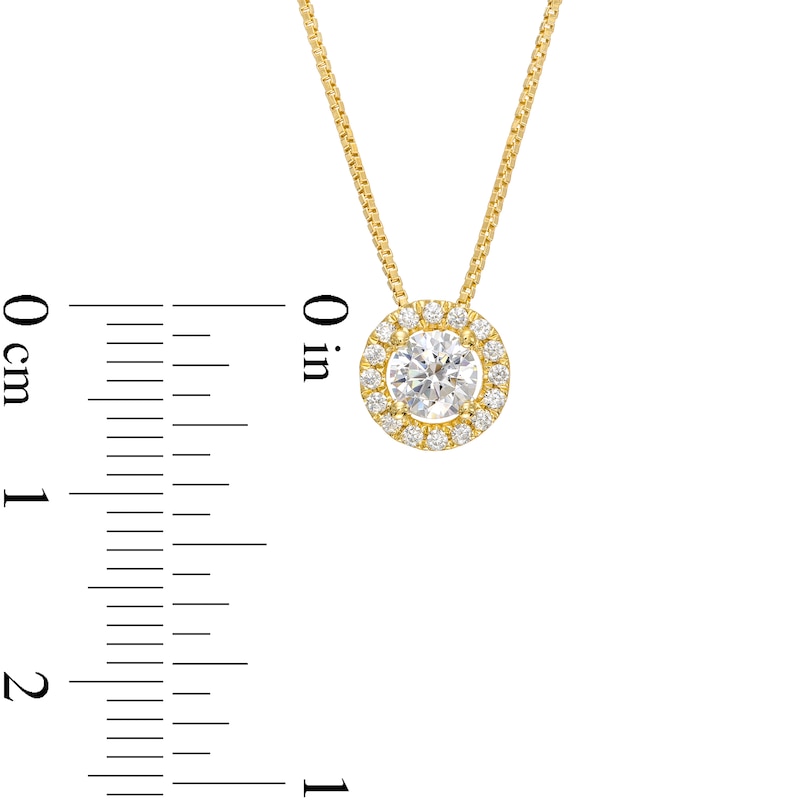 0.45 CT. T.W. Certified Lab-Created Diamond Frame Pendant in 14K Gold (F/SI2)