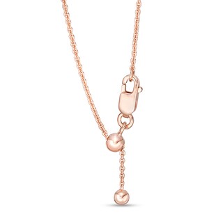 Sideways Pear-Shaped Amethyst Solitaire Bracelet in 10K Rose Gold – 7.5"