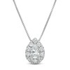 Thumbnail Image 0 of 1.00 CT. T.W. Certified Pear-Shaped Lab-Created Diamond Pendant in 14K White Gold (F/SI2)