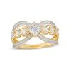 Thumbnail Image 0 of 0.50 CT. T.W. Quad Princess-Cut Diamond Open Shank Ring in 10K Gold