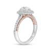 Thumbnail Image 2 of 1.37 CT. T.W. GIA-Graded Pear-Shaped Diamond Frame Engagement Ring in 14K White Gold