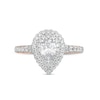 Thumbnail Image 3 of 1.37 CT. T.W. GIA-Graded Pear-Shaped Diamond Frame Engagement Ring in 14K White Gold