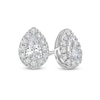 Thumbnail Image 0 of 1.00 CT. T.W. Certified Pear-Shaped Lab-Created Diamond Stud Earrings in 14K White Gold (F/SI2)