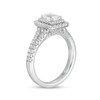 1.18 CT. T.W. GIA-Graded Emerald-Cut Diamond Double Frame Split Shank Engagement Ring in 14K White Gold