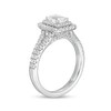 Thumbnail Image 2 of 1.18 CT. T.W. GIA-Graded Emerald-Cut Diamond Double Frame Split Shank Engagement Ring in 14K White Gold