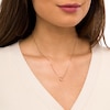 Thumbnail Image 1 of Oval Morganite Solitaire Necklace in 10K Rose Gold – 19"