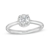 Thumbnail Image 0 of 0.62 CT. T.W. Certified Lab-Created Diamond Frame Engagement Ring in 14K White Gold (F/SI2)