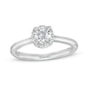 Thumbnail Image 1 of 0.62 CT. T.W. Certified Lab-Grown Diamond Frame Engagement Ring in 14K White Gold (F/SI2)