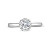Thumbnail Image 3 of 0.62 CT. T.W. Certified Lab-Created Diamond Frame Engagement Ring in 14K White Gold (F/SI2)