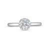 Thumbnail Image 4 of 0.62 CT. T.W. Certified Lab-Grown Diamond Frame Engagement Ring in 14K White Gold (F/SI2)