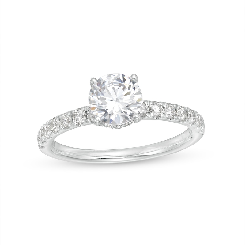 1.45 CT. T.W. GIA-Graded Diamond Engagement Ring in 14K White Gold|Peoples Jewellers