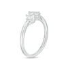 Thumbnail Image 2 of 0.75 CT. T.W. Emerald-Cut and Princess-Cut Diamond Duo Engagement Ring in 14K White Gold
