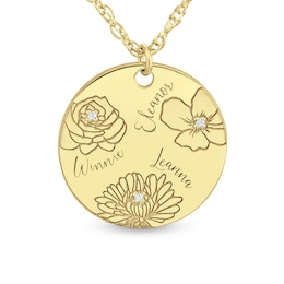 Next Day Shipping Birth Flower Jewelry Birth Month Necklace -  Canada