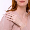 Thumbnail Image 2 of 0.20 CT. T.W. Cushion-Shaped Multi-Diamond Frame Split Shank Promise Ring in 10K Rose Gold
