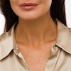 Freshwater Cultured Pearl Mini Cross Necklace in 10K Gold