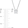 Thumbnail Image 2 of 0.50 CT. Certified Lab-Created Diamond Solitaire Pendant in 14K White Gold (F/SI2)