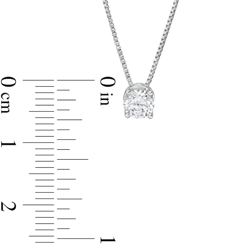 0.50 CT. Certified Lab-Created Diamond Solitaire Pendant in 14K White Gold (F/SI2)