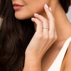Thumbnail Image 2 of 1.00 CT. T.W. Princess-Cut Diamond Ten Stone Anniversary Band in 14K White Gold