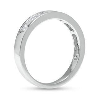 CT. T.W. Princess-Cut Diamond Ten Stone Anniversary Band in 14K White Gold