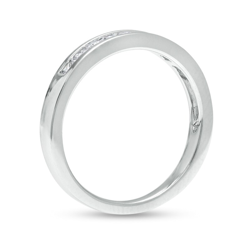 Main Image 3 of 0.50 CT. T.W. Princess-Cut Diamond Ten Stone Anniversary Band in 14K White Gold