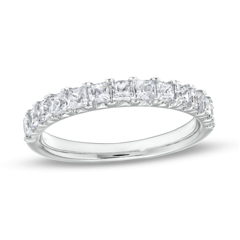 1.00 CT. T.W. Princess-Cut Diamond Anniversary Band in 14K White Gold