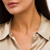 Opal Mini Cross Necklace in 10K Gold
