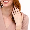 Thumbnail Image 2 of 0.15 CT. T.W. Heart-Shaped Multi-Diamond Dainty Promise Ring in Sterling Silver