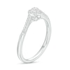 Thumbnail Image 3 of 0.15 CT. T.W. Heart-Shaped Multi-Diamond Dainty Promise Ring in Sterling Silver