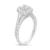 Thumbnail Image 3 of 1.00 CT. T.W. Oval Diamond Frame Split Shank Engagement Ring in 14K White Gold (I/I2)