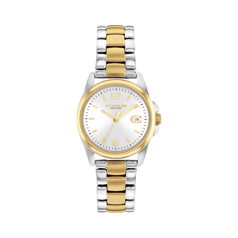 Ladies' Coach Greyson Two-Tone Watch with Silver-Tone Dial (Model: 14503909)|Peoples Jewellers