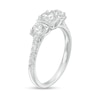 Thumbnail Image 2 of 1.00 CT. T.W. Certified Canadian Diamond Three Stone Engagement Ring in 14K White Gold (I/I2)