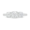 Thumbnail Image 4 of 1.00 CT. T.W. Certified Canadian Diamond Three Stone Engagement Ring in 14K White Gold (I/I2)