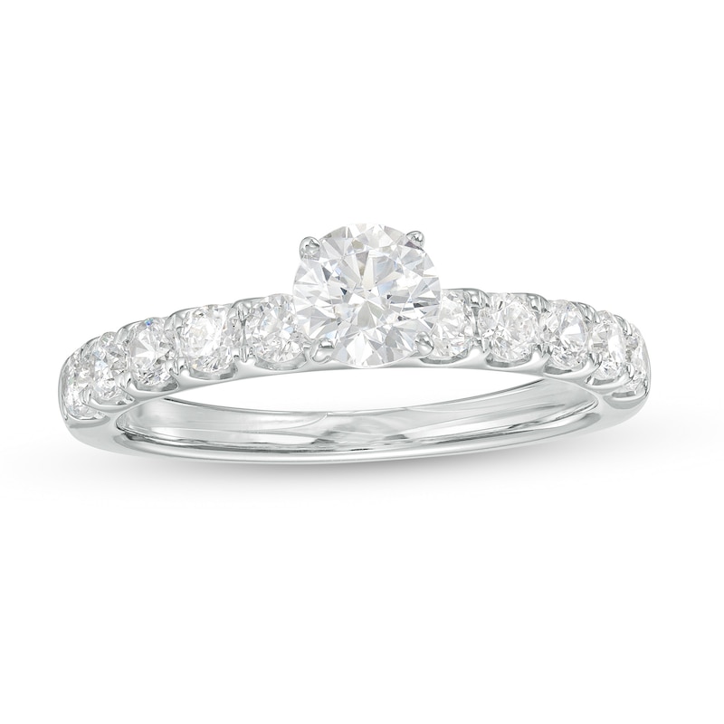 1.00 CT. T.W. GIA-Graded Diamond Engagement Ring in 14K White Gold (F/SI2)|Peoples Jewellers