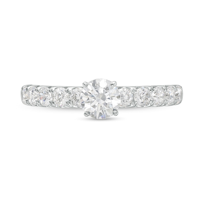 1.00 CT. T.W. GIA-Graded Diamond Engagement Ring in 14K White Gold (F/SI2)