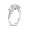 Thumbnail Image 3 of 1.50 CT. T.W. Canadian Certified Diamond Cushion-Shaped Frame Split Shank Engagement Ring in 14K White Gold (I/I2)