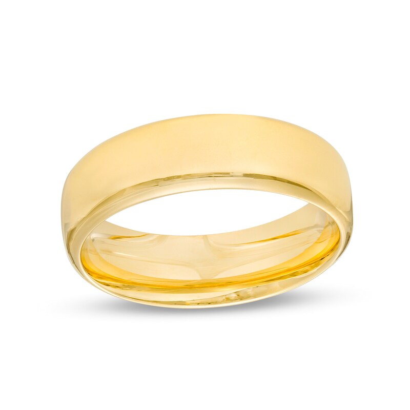 Men's 6.5mm Euro Comfort-Fit Wedding Band in 14K Gold|Peoples Jewellers