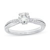 Thumbnail Image 0 of Kleinfeld® 1.00 CT. T.W. Diamond Twist Shank Engagement Ring in 14K White Gold (I/I1)