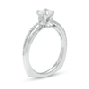 Thumbnail Image 2 of Kleinfeld® 1.00 CT. T.W. Diamond Twist Shank Engagement Ring in 14K White Gold (I/I1)