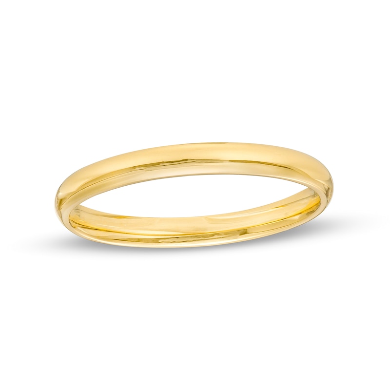 2.0mm Low Dome Comfort-Fit Wedding Band in 10K Gold