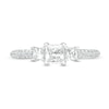 Thumbnail Image 4 of 1.00 CT. T.W. Princess-Cut Diamond Past Present Future® Engagement Ring in 14K White Gold (I/I2)