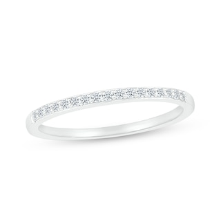 3.0mm Pink and White Lab-Created Sapphire Alternating "MOM" Triple Row Band in Sterling Silver