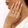 Thumbnail Image 1 of 2.00 CT. T.W. Certified Canadian Diamond Cushion-Shaped Frame Bridal Set in 14K Gold (I/I2)