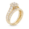 Thumbnail Image 2 of 2.00 CT. T.W. Certified Canadian Diamond Cushion-Shaped Frame Bridal Set in 14K Gold (I/I2)