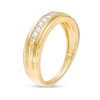 Thumbnail Image 2 of Men's 0.18 CT. T.W. Diamond Nine Stone Vintage-Style Wedding Band in 10K Gold